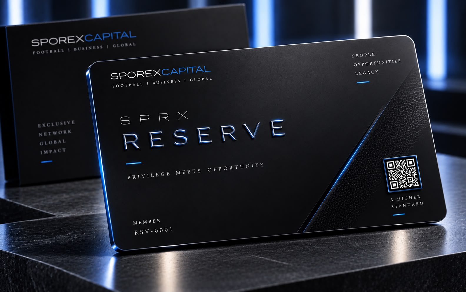 SPRX RESERVE dijital üyelik kartı